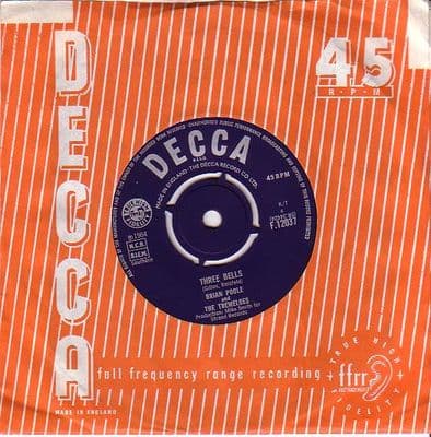 Brian Poole and The Tremeloes - Three Bells/Tell Me How You Care (F 12037)
