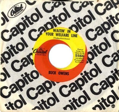 Buck Owens - Waitin' In Your Welfare Line/In The Palm Of Your Hand (5566) M-