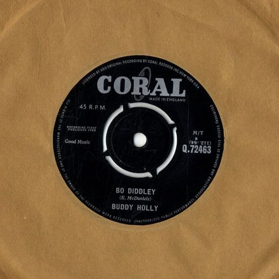 Buddy Holly - Bo Diddley/It's Not My Fault (Q 72463) Ex