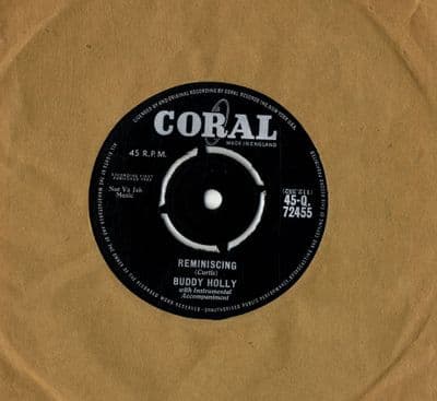 Buddy Holly - Reminiscing/Wait Till The Sun Shines Nellie (73455) Ex