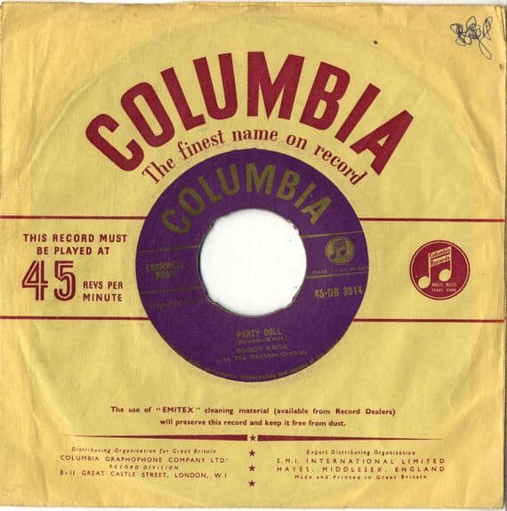 Buddy Knox - Party Doll/My Baby's Gone (DB 3914)