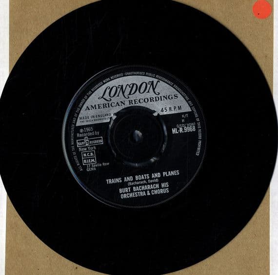 Burt Bacharach & Orch & Chorus - Trains And Boats And Planes (HL-R 9968) M-