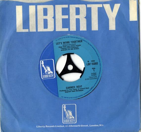 Canned Heat - Let's Work Together/I'm Her Man (LBF 15302) M-