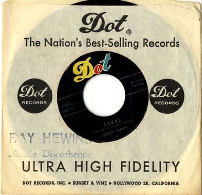 Carol Jarvis - Rebel/Whirlpool Of Love (9764) Ex