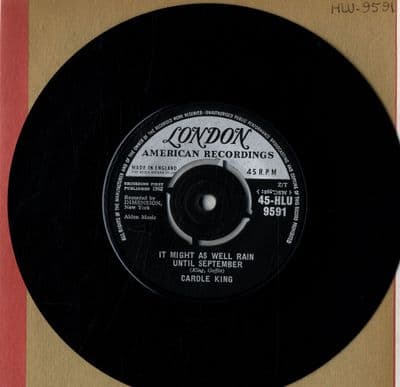 Carole King - It Might As Well Rain Until September/Nobody's Perfect (HLU 9591) M-
