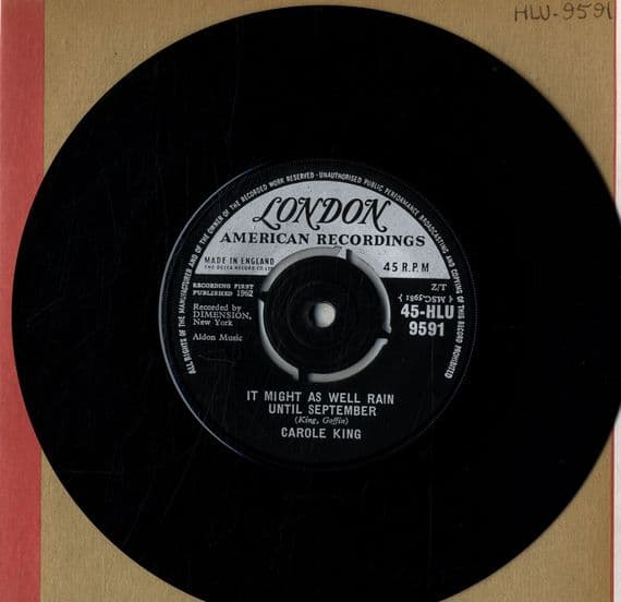 Carole King - It Might As Well Rain Until September/Nobody's Perfect (HLU 9591) M-