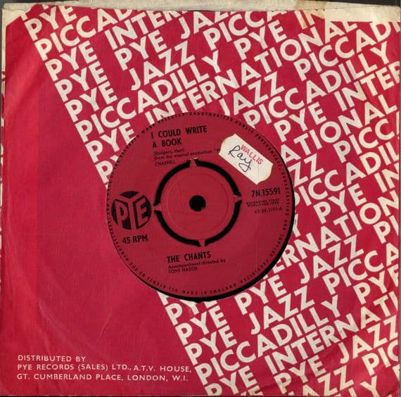 Chants,The - I Could Write A Book/A Thousand Stars (7N 15591) M-