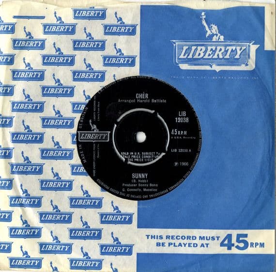 Cher - Sunny/She's No Better Than Me (LIB 12038) M-