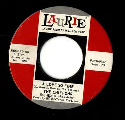 Chiffons,The - A Love So Fine/Only My Friend (L 3195) M-