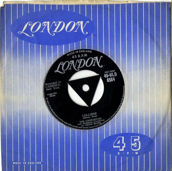 Chordettes,The - Lollipop/Baby,Come-A-Back-A (HLD 8584) M-