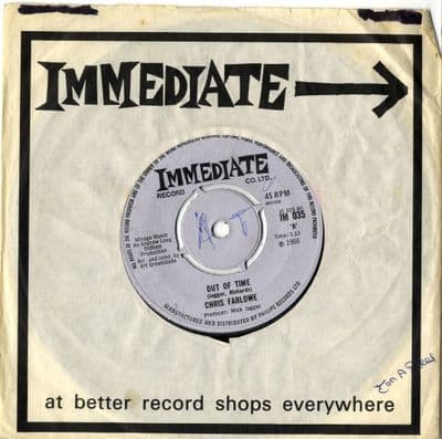 Chris Farlowe - Out Of Time/Baby Make It Soon (IM 035) Ex