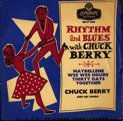 Chuck  Berry - Rhythm and Blues With Chuck Berry (RE-U 1053) Rare 1st EP