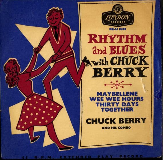 Chuck  Berry - Rhythm and Blues With Chuck Berry (RE-U 1053) Rare 1st EP