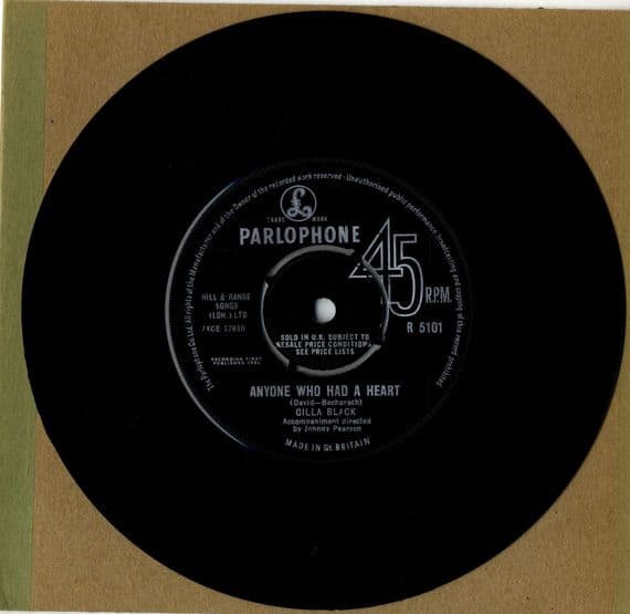 Cilla Black - Anyone Who Had A Heart/Just For You (R 5101) M-