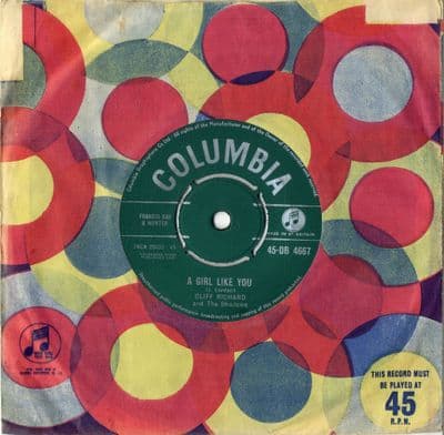 Cliff Richard - A Girl Like You/Now's The Time To Fall In Love (DB 4667) M-