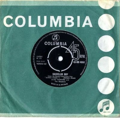 Cliff Richard - Bachelor Boy/The Next Time (DB 4950) Large Print