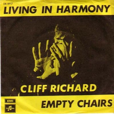 Cliff Richard - Denmark - Living In Harmony/Empty Chairs (DB 8917)