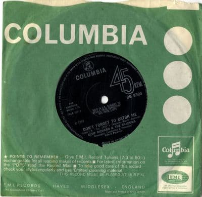 Cliff Richard - Don't Forget To Catch Me/What's More (DB 8503)