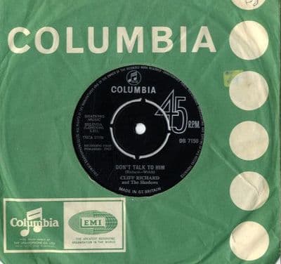Cliff Richard - Don't Talk To Him/Say You're Mine (DB 7150) Slight Label Variation