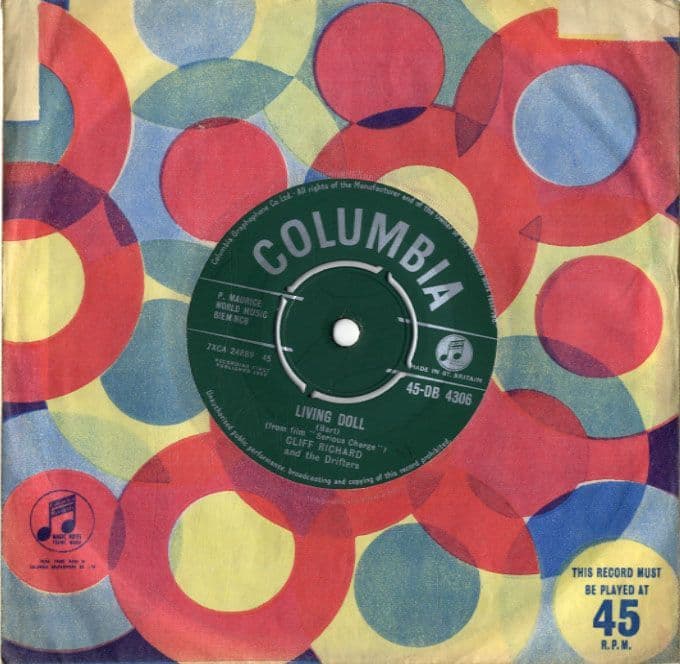 Cliff Richard Living Doll/Apron Strings DB 4306