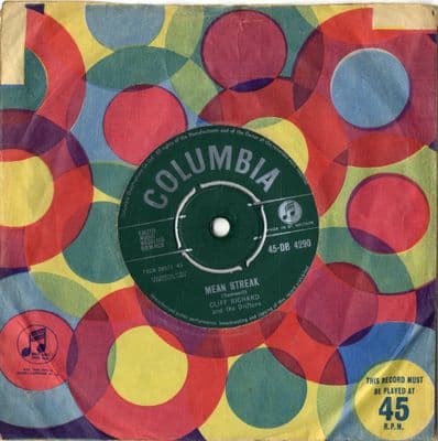Cliff Richard - Mean Streak/Never Mind (DB 4290