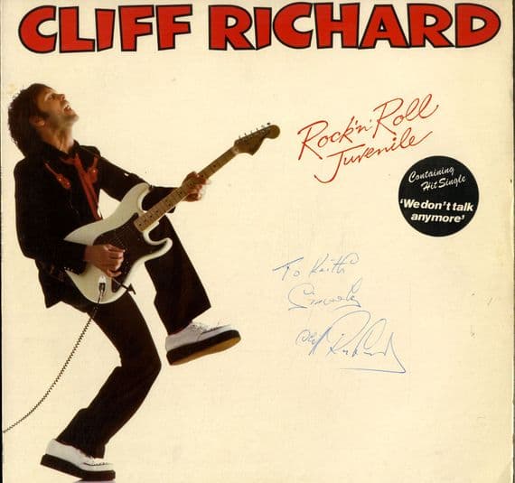 Cliff Richard - Rock 'n' Roll Juvenile (EMC 3307) Autographed