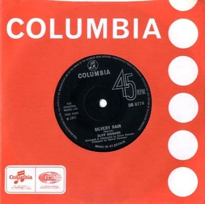 Cliff Richard - Silvery Rain/Annabella Umbrella/Time Flies (DB 8774) Solid Centre
