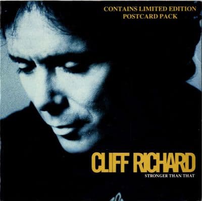 Cliff Richard - Stronger Than That/Joanna (EMS 129) With 3 Postcards Ex/M-