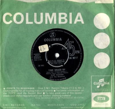Cliff Richard - Time Drags By/La la La Song (DB 8017) M-