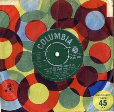 Cliff Richard - When The Girl In Your Arms Is the Girl In Your Heart/Got A Funny Feeling (4716) M-