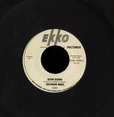 Cochran Bros. - Slow Down/Open The Door (1500) New