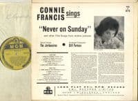 Connie Francis - Never On Sunday (C 875)