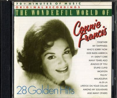 Connie Francis - The Wonderful World Of .. 28 Golden Hits - Remember CD