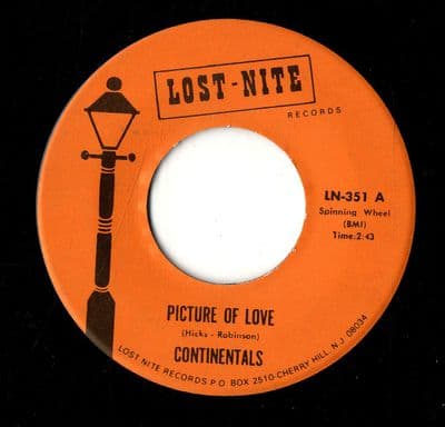 Continentals -Picture Of Love/Soft And Sweet  (LN 351) New