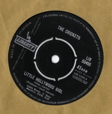 Crickets,The - Little Hollywood Girl/Parisian Girl (LIB 55495)