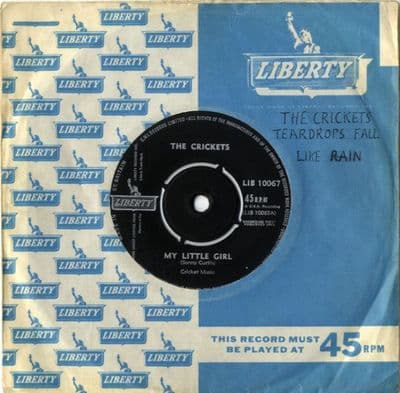 Crickets,The - My Little Girl/Teardrops Fall Like Rain (LIB 10067)