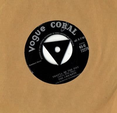 Crickets,The - That'll Be The Day/I'm Lookin' For Someone To Love (Q 72279)