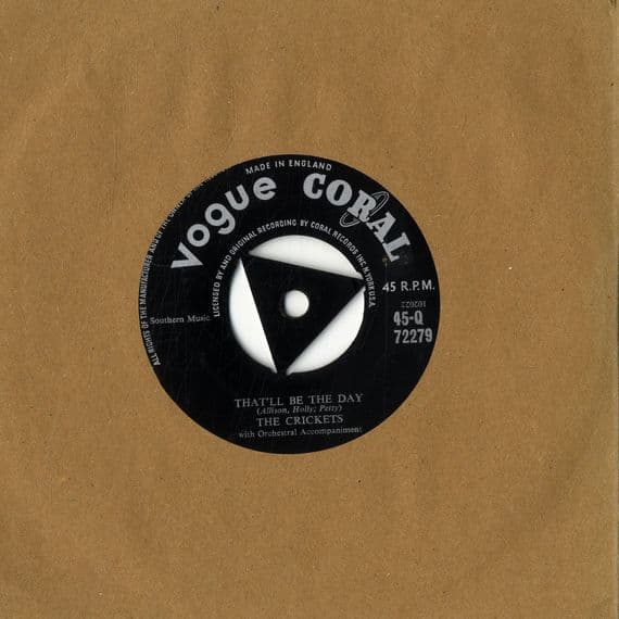 Crickets,The - That'll Be The Day/I'm Looking For Someone To Love (72279) Vogue Coral