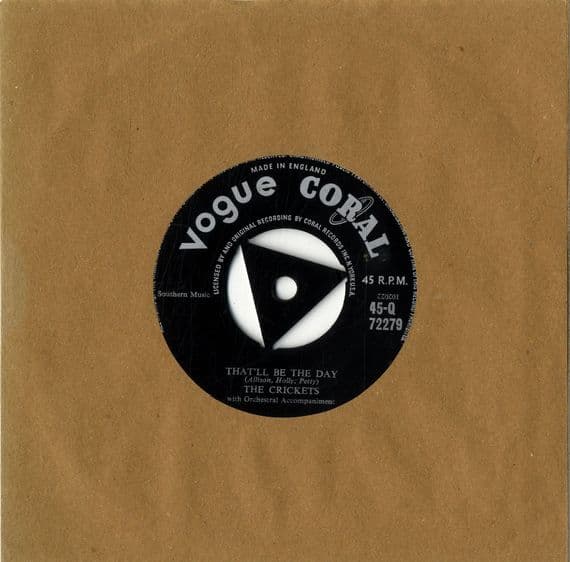 Crickets,The - That'll Be The Day/I'm Looking For Someone To Love (Q 72279) 1st Pressing - Ex