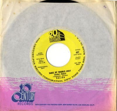 Dalida - Dance My Troubles Away/La Danse de Zorda (607) Promo