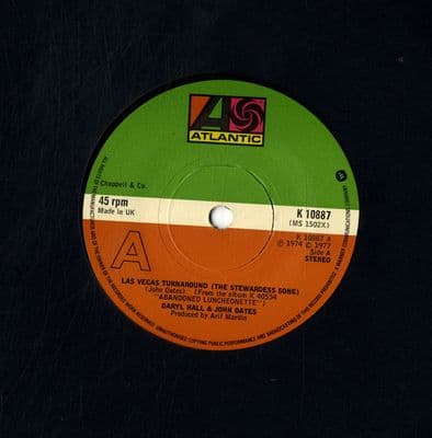 Daryl Hall & John Oates - Las Vegas Turnaround/Had I Known You Better Then (K 10887)