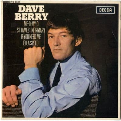 Dave Berry - Me-O-My-O - St. James Infirmary (DFE 8601) Autographed