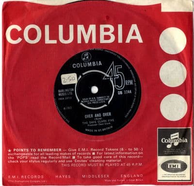 Dave Clark Five,The - Over And Over/I'll be Yours (DB 7744)