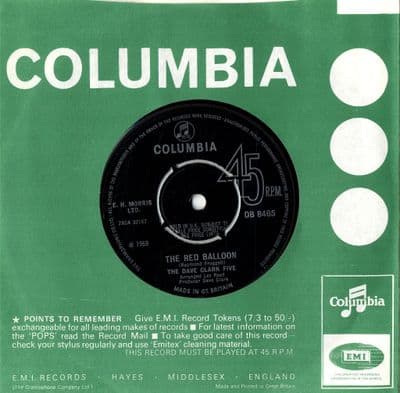 Dave Clark Five,The - The Red Balloon/Maze Of Love (DB 8645)