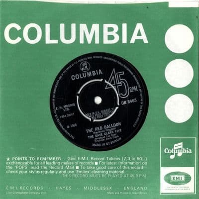 Dave Clark Five,The - The Red Balloon/Maze Of Love (DB 8645) M-