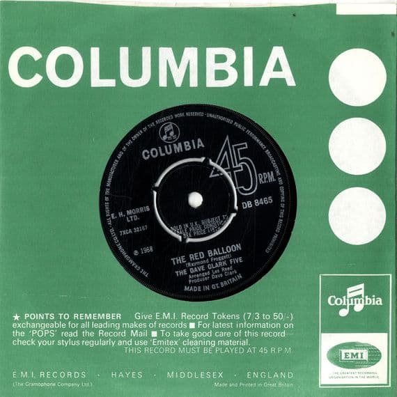 Dave Clark Five,The - The Red Balloon/Maze Of Love (DB 8645) M-