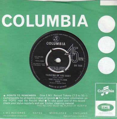 Dave Clark Five,The - Thinking Of You Baby/Whenever You're Around (7335)