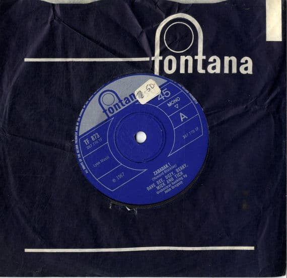 Dave Dee,Dozy,Beaky,Mick and Tich - Zabadack !/The Sun Goes Down (TF 873) M-