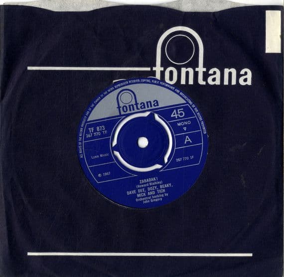 Dave Dee,Dozy,Beaky,Mick and Tich - Zabadack !/The Sun Goes Down  (TF 873) M-