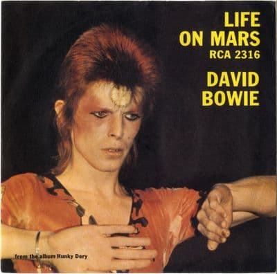 David Bowie - Life On Mars/The Man Who Sold The World (2316) Rare With Pic Sleeve - Ex/Ex